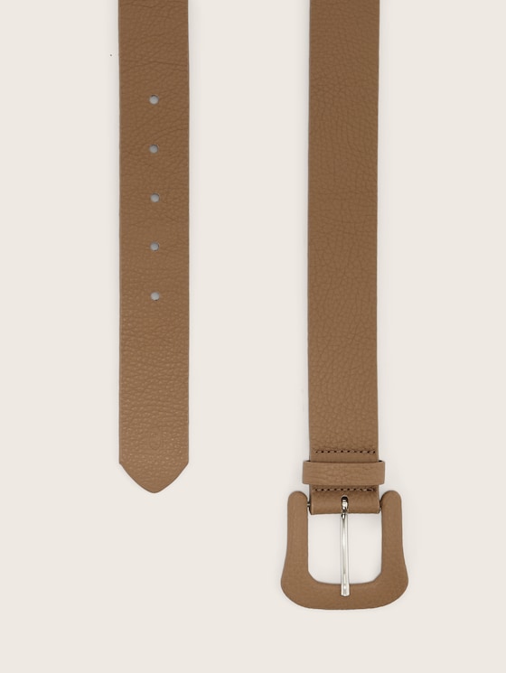 Leather belt with a one-mandrel clasp by Tom Tailor