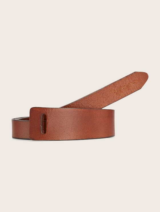 Lederen riem door Women, light brown uni