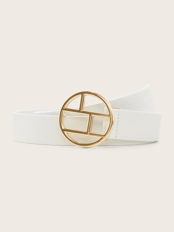 Lederen riem door Women, white uni
