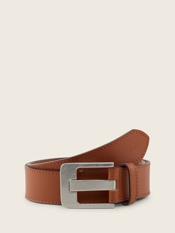 Ceinture en cuir véritable par Women, light brown uni