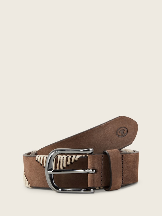 Lederen riem door Women, dark brown uni