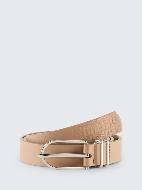 TTELIZA schmaler Gürtel mit abgerundeter Dornschließe von Women, taupe uni