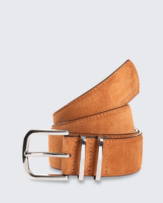 TTMILLIE leren riem met afgeronde gesp door Women, cognac uni