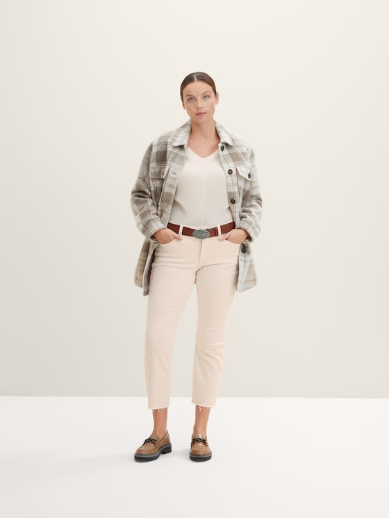TTTAYLOR Plus Size - Ledergürtel mit Koppelschließe von Women, light brown uni