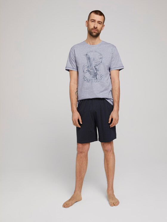 Maritimes Pyjama-Set - Männer - grey-medium-melange Maritimes Pyjama-Set - Männer - grey-medium-melange - 3 - TOM TAILOR