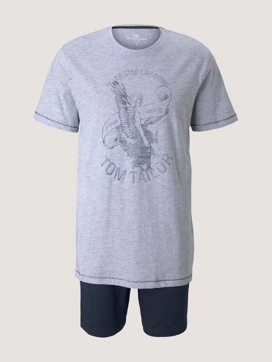 Maritimes Pyjama-Set - Männer - grey-medium-melange Maritimes Pyjama-Set - Männer - grey-medium-melange - 7 - TOM TAILOR