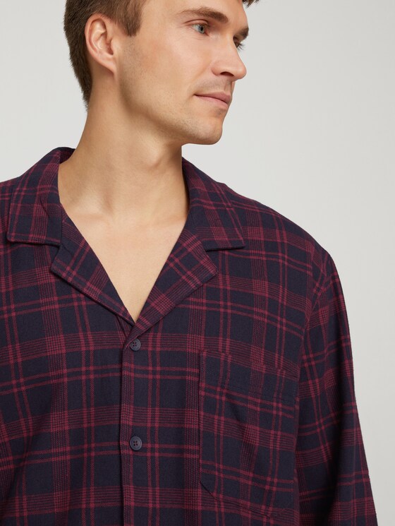 Regular Fit Pyjama-Set aus Flanell - Männer - red-dark-check Regular Fit Pyjama-Set aus Flanell - Männer - red-dark-check - 9 - TOM TAILOR