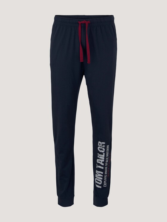 Pyjama Hose mit Textprint - Männer - blue-dark-solid Pyjama Hose mit Textprint - Männer - blue-dark-solid - 7 - TOM TAILOR