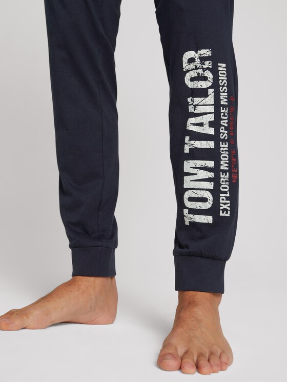 Pyjama Hose mit Textprint - Männer - blue-dark-solid Pyjama Hose mit Textprint - Männer - blue-dark-solid - 9 - TOM TAILOR