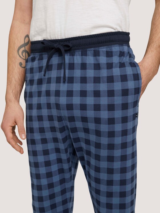 Karierte Pyjamahose - Männer - blue-dark-allover Karierte Pyjamahose - Männer - blue-dark-allover - 9 - TOM TAILOR