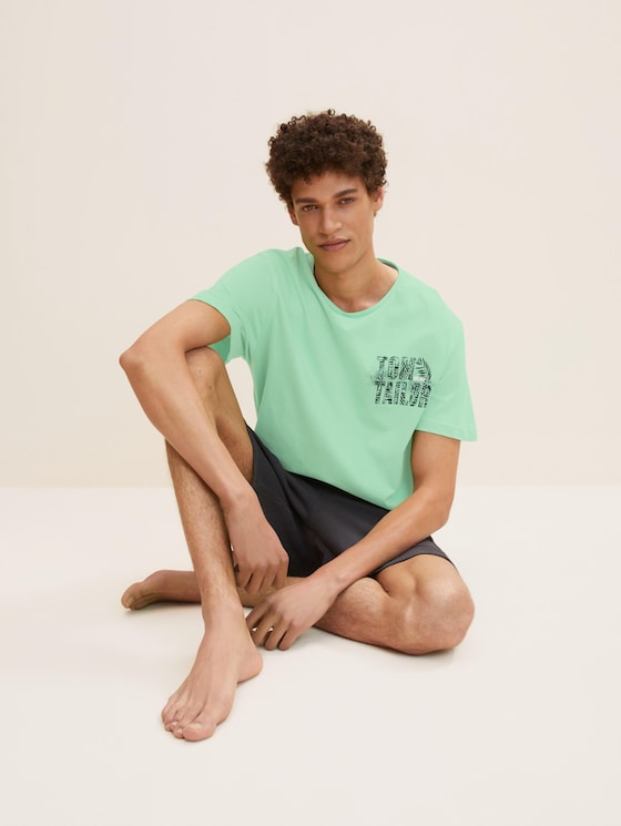 Pyjamashirt mit Motivprint