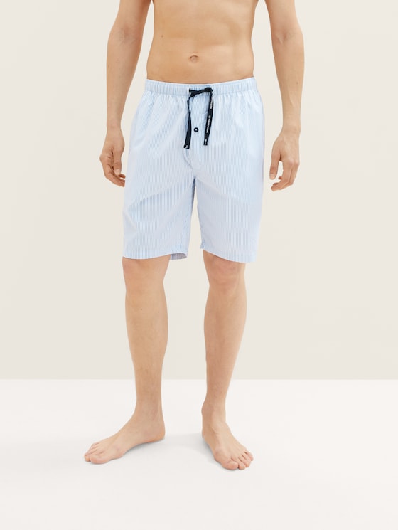 Gestreepte bermuda door Men, blue-light-stripe