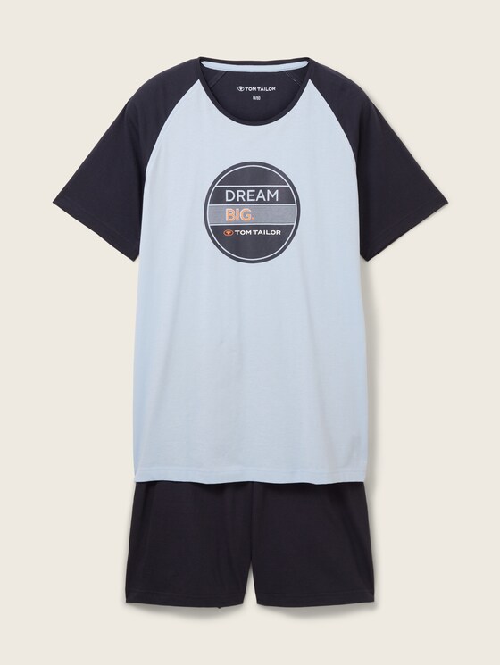 Kurz-Pyjama mit Print