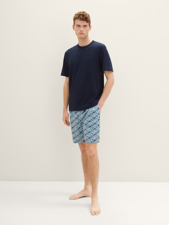 Patterned Bermudas in a pack of 2 by Men, green-medium-allover