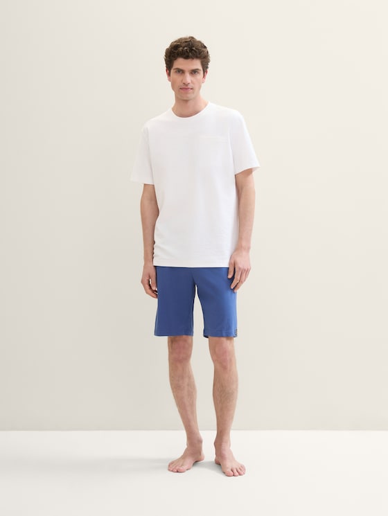 Bermuda shorts by Men, blue-medium-solid