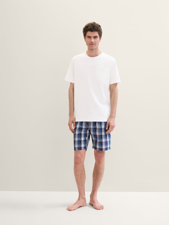 Bermuda mit Karomuster von Men, blue-medium-check