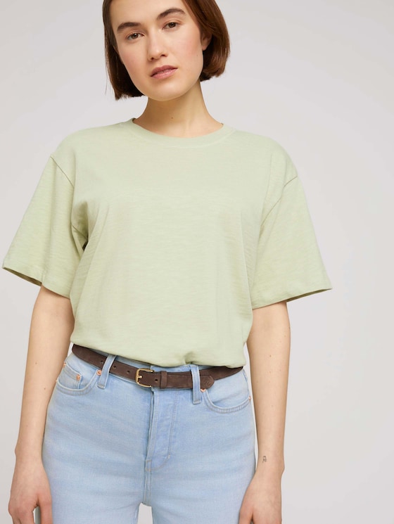 Schmaler Ledergürtel - Frauen - brown uni Schmaler Ledergürtel - Frauen - brown uni - 5 - TOM TAILOR Denim