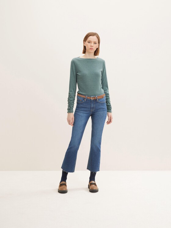 Ceinture fine en cuir par Denim Female, light brown uni