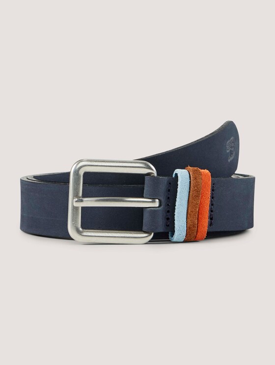 Veloursleder Gürtel mit farbigen Schlaufen - Frauen - navy uni Veloursleder Gürtel mit farbigen Schlaufen - Frauen - navy uni - 7 - TOM TAILOR Denim