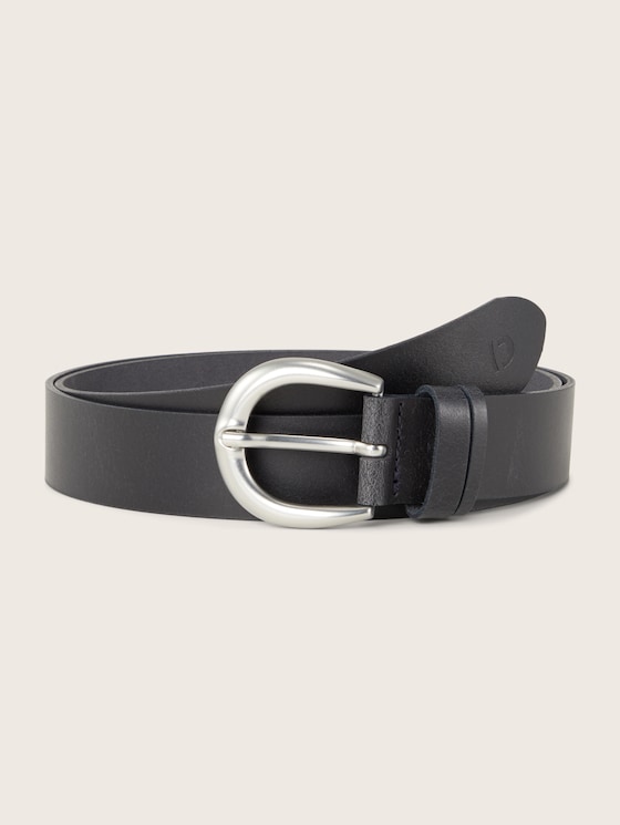 TTCARRIE leren riem met afgeronde gesp door Denim Female, navy uni