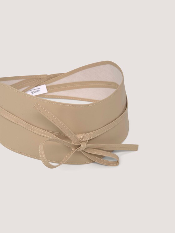 Breiter Taillengürtel zum Binden - Frauen - nude uni Breiter Taillengürtel zum Binden - Frauen - nude uni - 9 - TOM TAILOR Denim