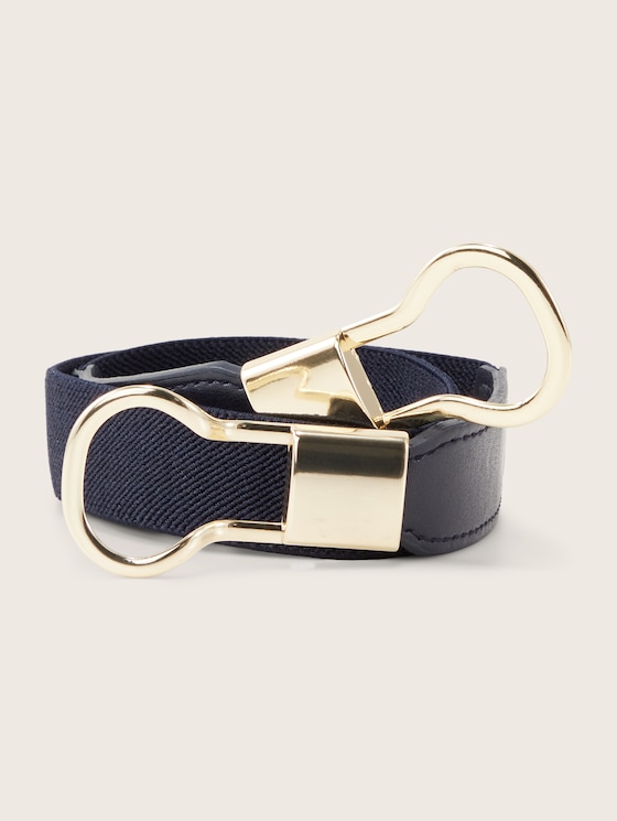 Ceinture élastique par Denim Female, navy uni