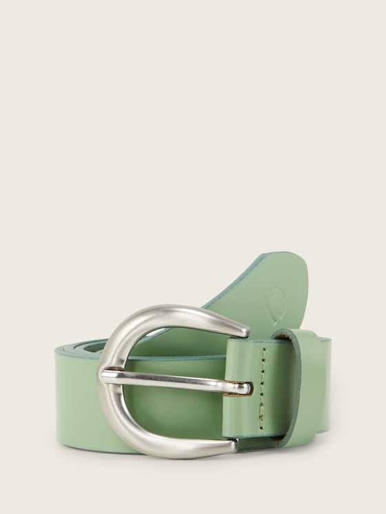 Ceinture en cuir par Denim Female, green uni