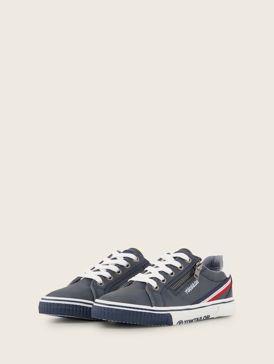 Sneaker met veters door Teen Boys, navy