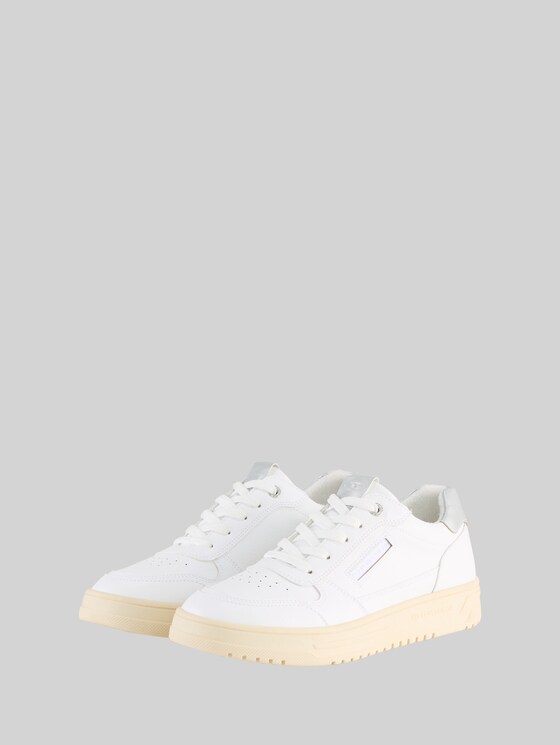 Sneaker mit Metallic-Details in weiß von Tom Tailor