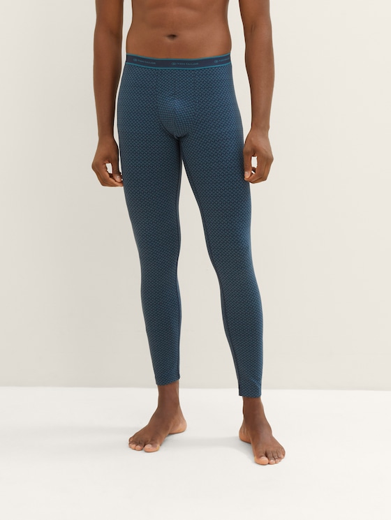 Gemusterte Leggings von Men, green-medium-allover