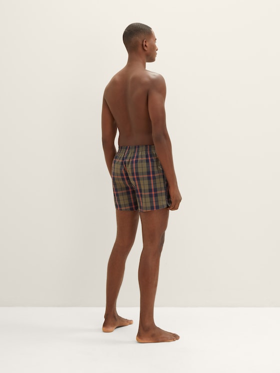 Patterned boxer shorts in a twin pack