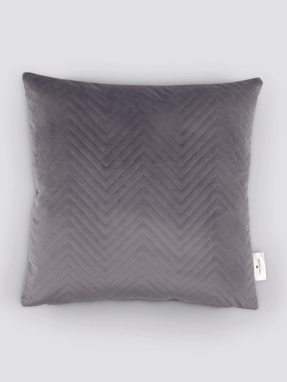 Zigzag velvet cushion cover