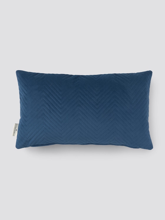 Samt Kissenhülle mit Zick-Zack Muster - - marine Samt Kissenhülle mit Zick-Zack Muster - - marine - 8 - Tom Tailor E-Shop Kollektion