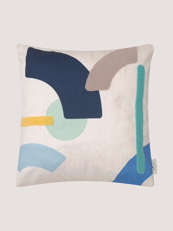 patterned cushion cover with texture