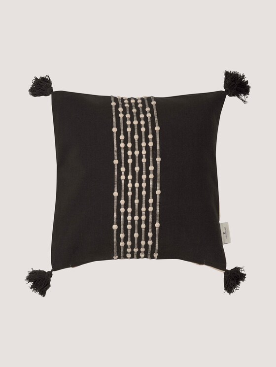 Kissenhülle mit Knoten und Quasten - - black Kissenhülle mit Knoten und Quasten - - black - 7 - Tom Tailor E-Shop Kollektion