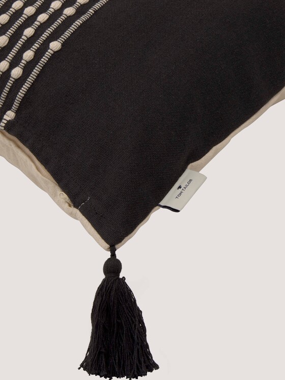Kissenhülle mit Knoten und Quasten - - black Kissenhülle mit Knoten und Quasten - - black - 9 - Tom Tailor E-Shop Kollektion