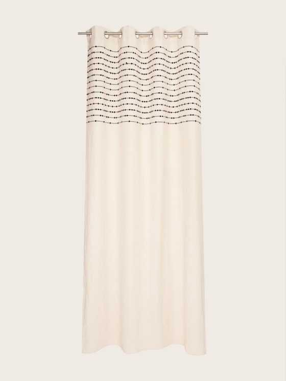 Opaque eyelet curtain