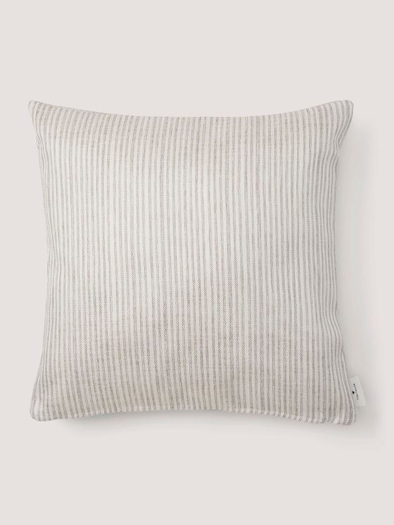 Patterned cushion cover by Unisex, grey-white