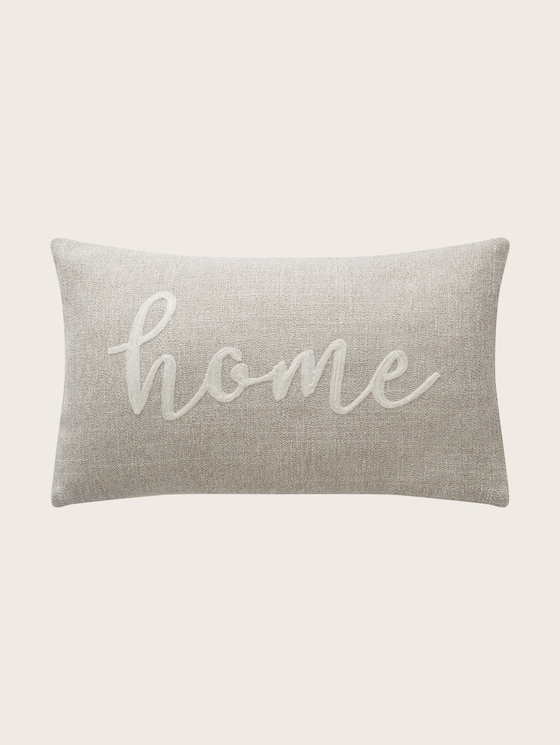 T-Home cushion cover with lettering