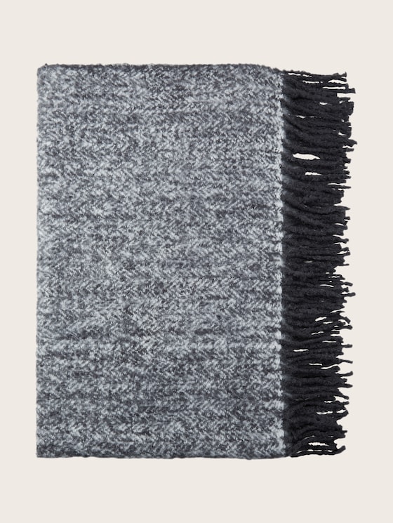 Woven home blanket by Unisex, anthracite