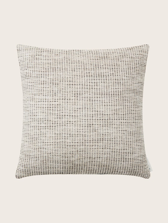 Woven decorative cushion cover by Unisex, beige