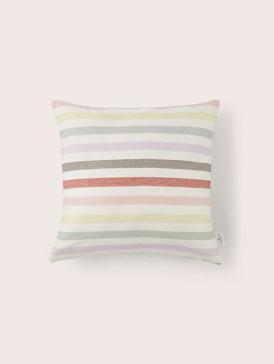 Woven decorative cushion cover by Unisex, yellow