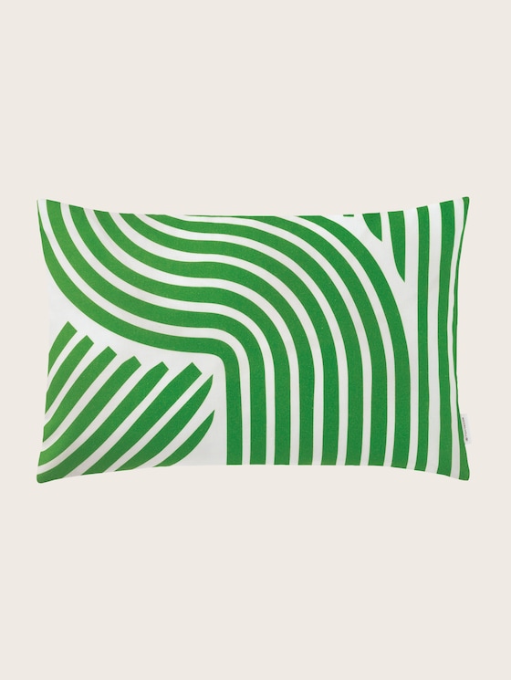 Decorative cushion cover with a wave pattern