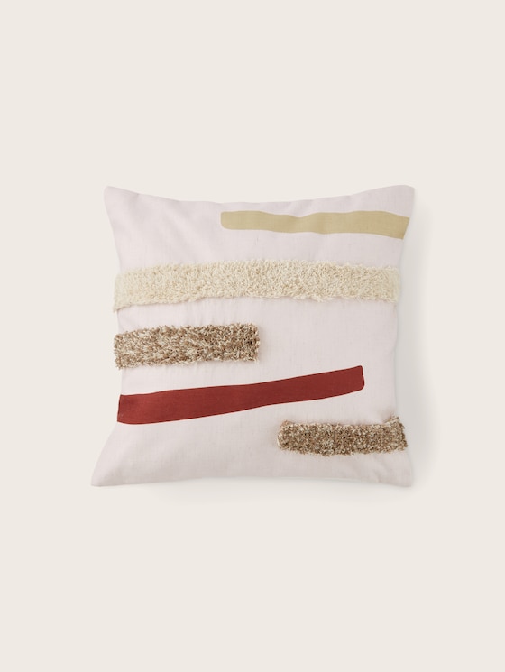 Woven decorative cushion cover with fringes