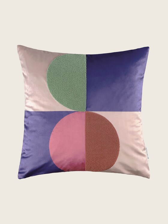 Housse de coussin décorative multicolore par Unisex, yellow