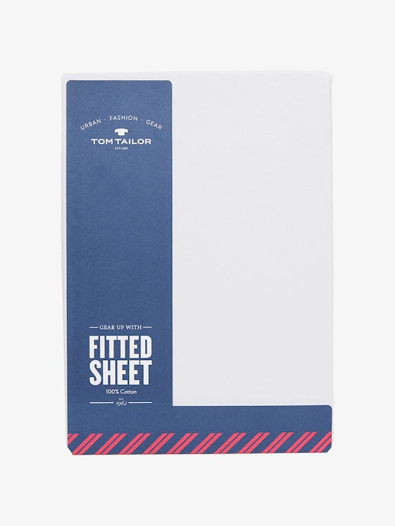 Fitted sheet in jersey -  - white - 1 - Tom Tailor E-Shop Kollektion