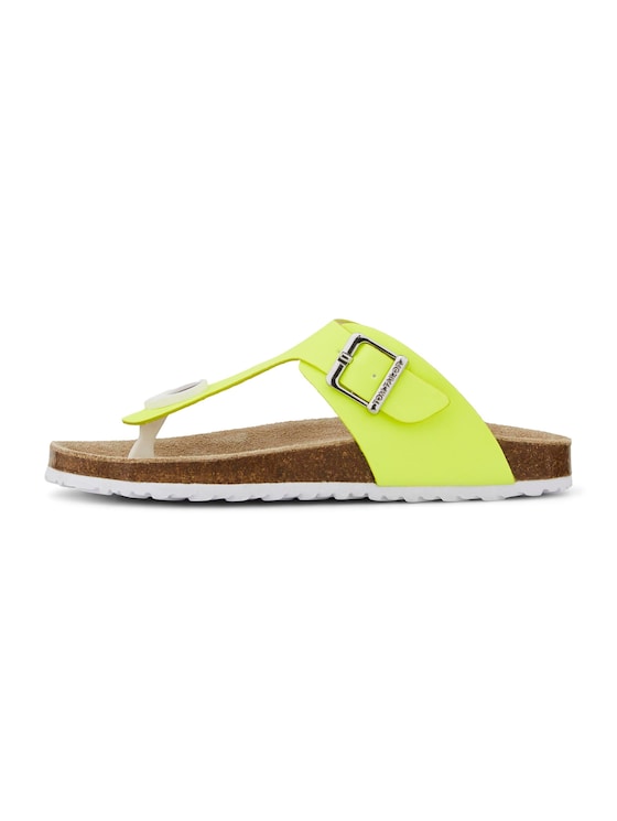 Zehentrenner Sandalen in Neonfarbe - unisex - neon yellow Zehentrenner Sandalen in Neonfarbe - unisex - neon yellow - 7 - TOM TAILOR