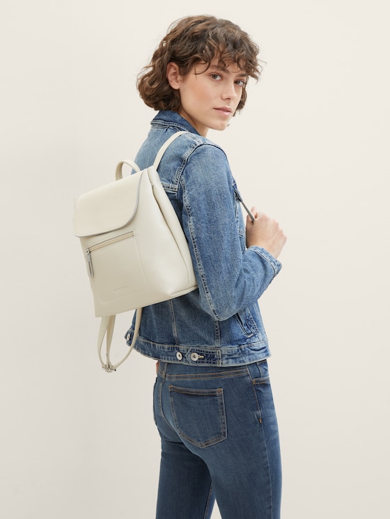TTELIS S Rucksack aus Lederimitat von Women, off white / off white