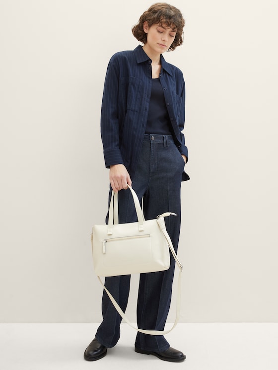 TTELIS M Shopper avec couture décorative par Women, off white / off white