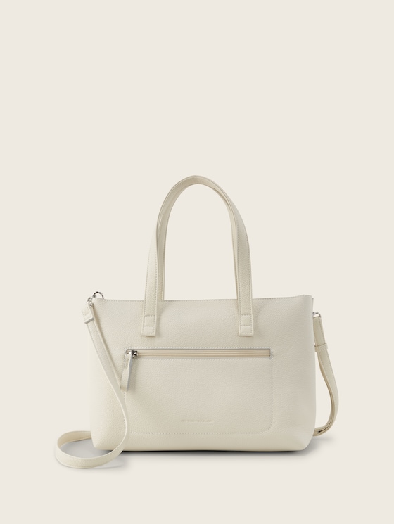TTELIS M Shopper mit Ziernaht von Women, off white / off white